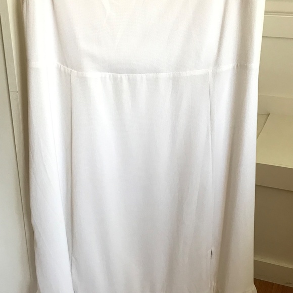 AND NOW THIS Ruffled Midi Dress Fit & Flare White Women’s Plus Size 2X - Picture 5 of 16
